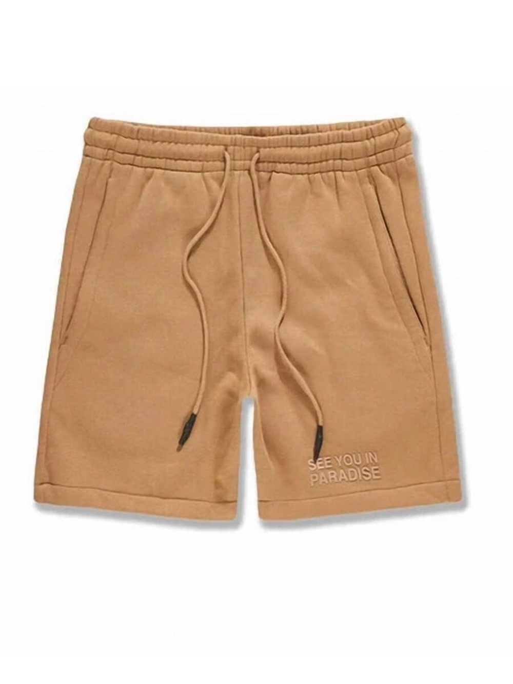 NEW JORDAN CRAIG men's sweat shorts in mocha